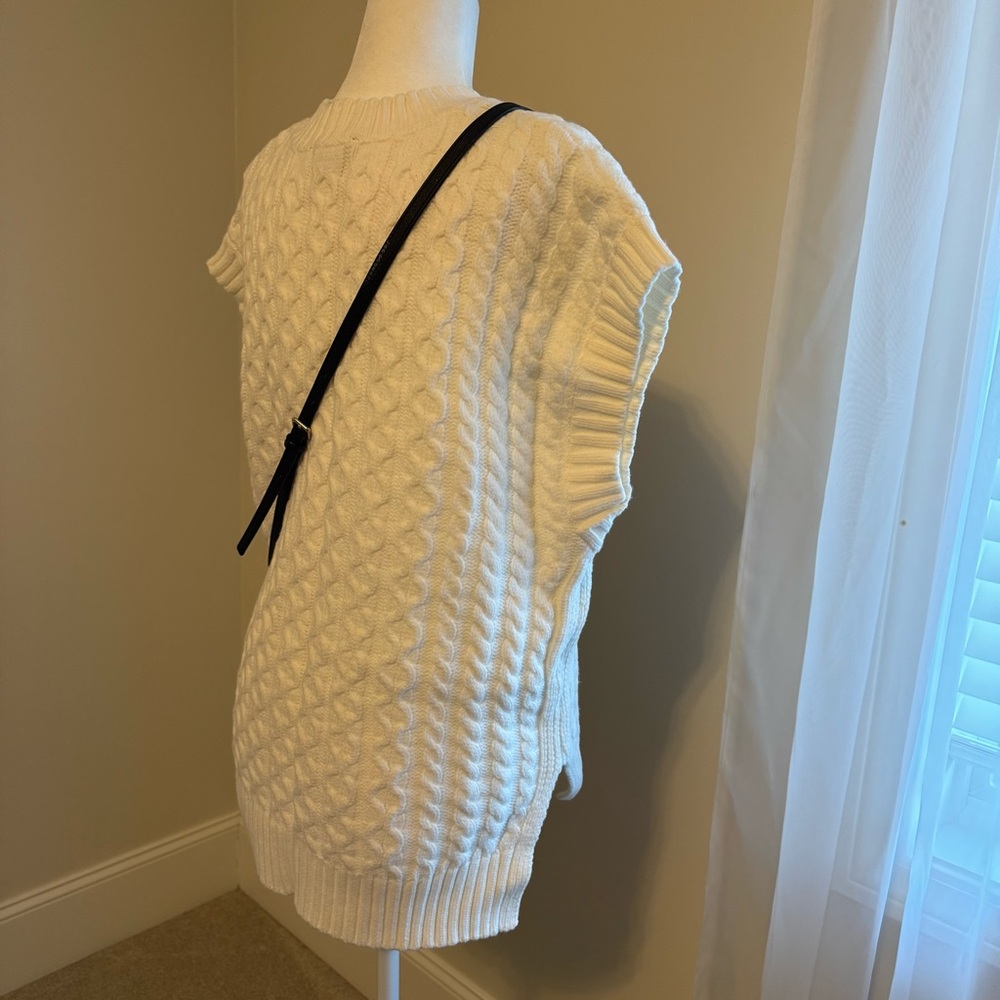 Ann Taylor Ivory knit sweater vest - Picture 3 of 10